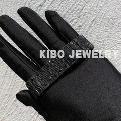 Rapper Iced Out Two Tone Full Diamond Watch VVS Black Moissanite Hip Hop Watch