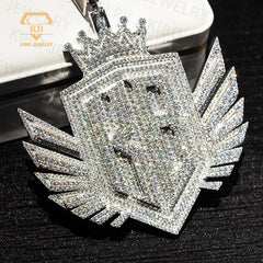 Personalized Custom Moissanite Iced Out logo Jewelry Hip Hop Pendants